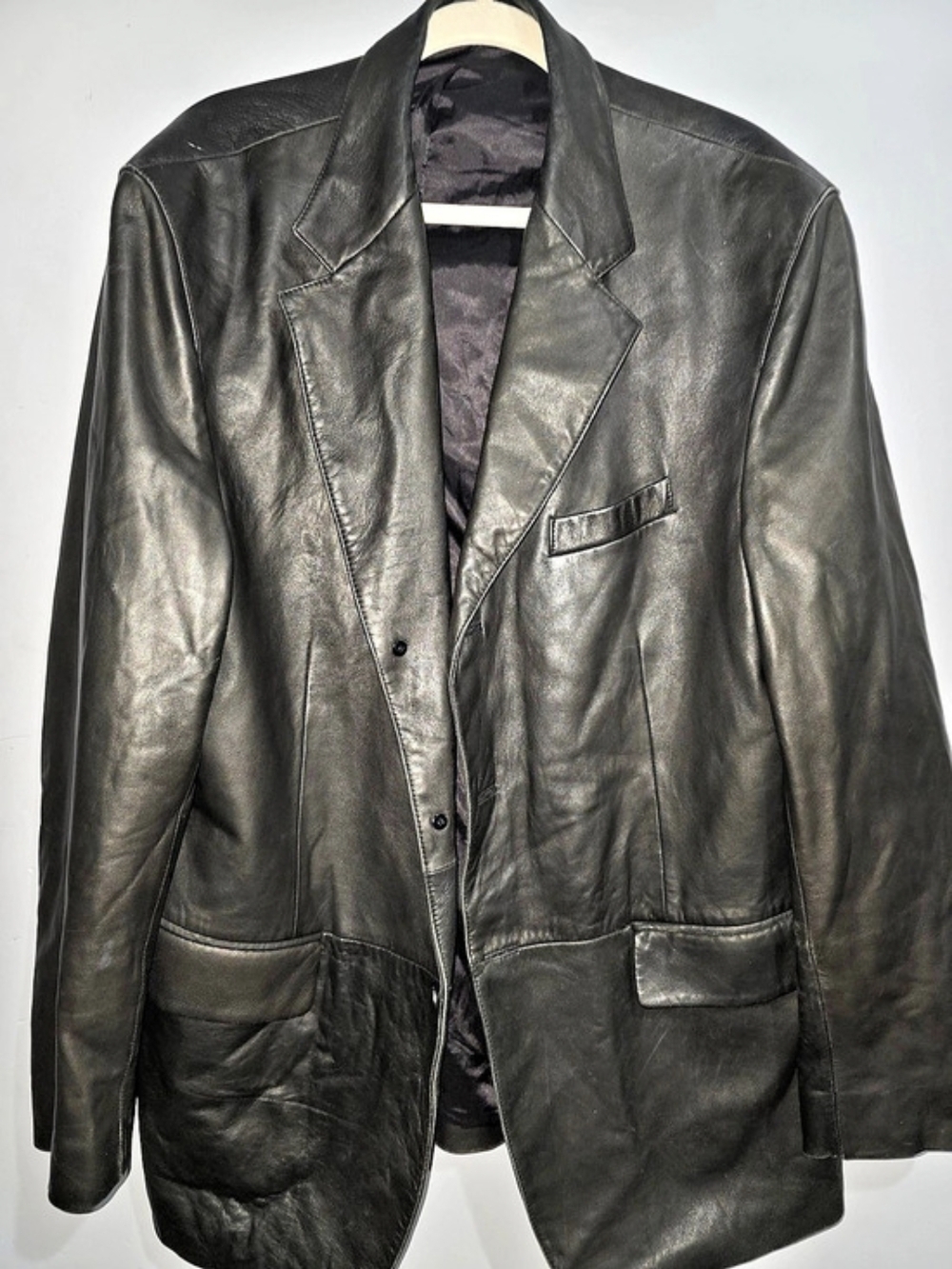 Ralph Lauren Men's Black Leather Jacket